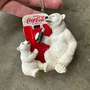 NWT Coca Cola polar bear Christmas tree ornament